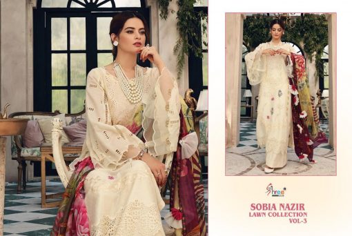 Shree Fabs Sobia Nazir Lawn Collection Vol 3 Salwar Suit Wholesale Catalog 7 Pcs 4 510x342 - Shree Fabs Sobia Nazir Lawn Collection Vol 3 Salwar Suit Wholesale Catalog 7 Pcs