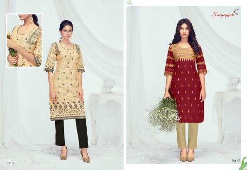 Suryajyoti Pehel Vol 9 Kurti Wholesale Catalog 12 Pcs 8 510x351 - Suryajyoti Pehel Vol 9 Kurti Wholesale Catalog 12 Pcs