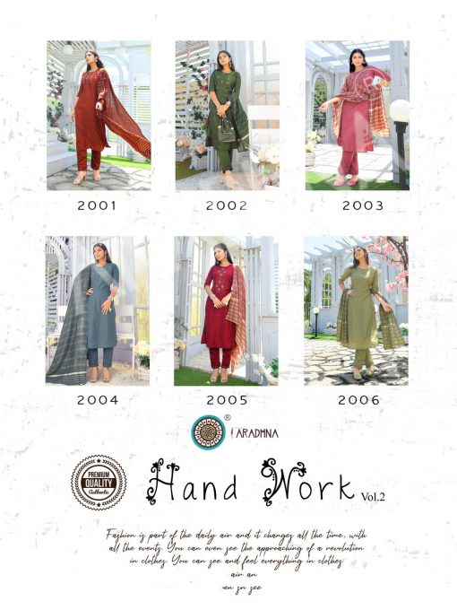 Aradhna Hand Work Vol 2 Kurti with Dupatta Bottom Wholesale Catalog 6 Pcs 15 510x680 - Aradhna Hand Work Vol 2 Kurti with Dupatta Bottom Wholesale Catalog 6 Pcs