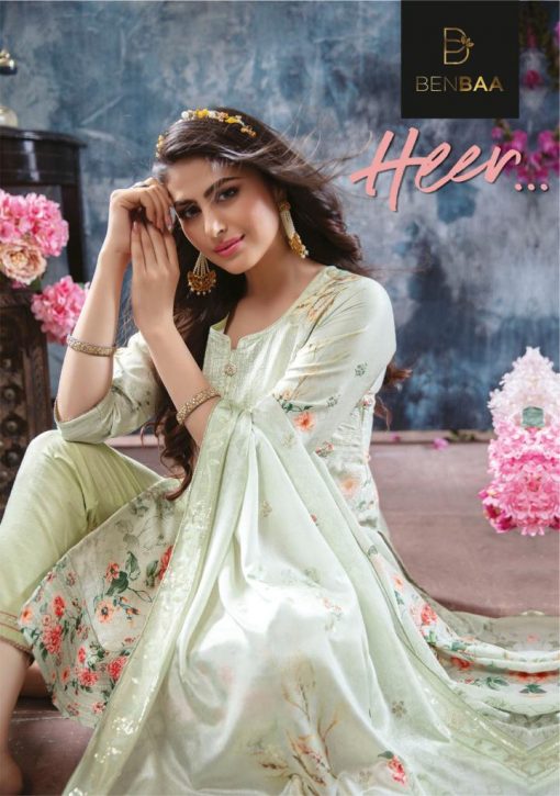 Benbaa Heer by Kiana Kurti with Dupatta Bottom Wholesale Catalog 6 Pcs 1 510x725 - Benbaa Heer by Kiana Kurti with Dupatta Bottom Wholesale Catalog 6 Pcs