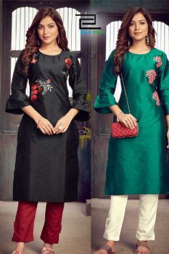 Blue Hills Instagram Vol 3 Kurti Wholesale Catalog 15 Pcs