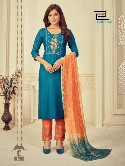 Blue Hills Skyline Vol 3 Kurti with Dupatta Bottom Wholesale Catalog 8 Pcs 9 510x680 - Blue Hills Skyline Vol 3 Kurti with Dupatta Bottom Wholesale Catalog 8 Pcs