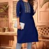 Blue Hills Solid Vol 5 Kurti Wholesale Catalog 10 Pcs