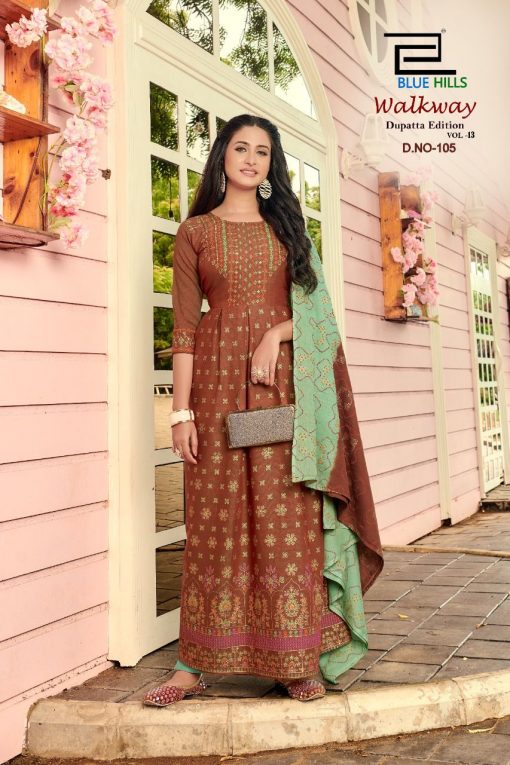 Blue Hills Walkway Vol 13 Kurti with Dupatta Wholesale Catalog 10 Pcs 7 510x765 - Blue Hills Walkway Vol 13 Kurti with Dupatta Wholesale Catalog 10 Pcs