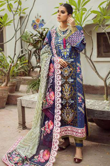 Deepsy Maryam Hussain Embroidered Collection Salwar Suit Wholesale Catalog 5 Pcs