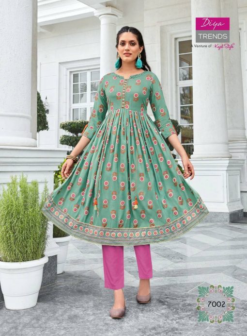 Diya Trends Ethnicity Vol 7 by Kajal Style Kurti Wholesale Catalog 10 Pcs 1 510x692 - Diya Trends Ethnicity Vol 7 by Kajal Style Kurti Wholesale Catalog 10 Pcs