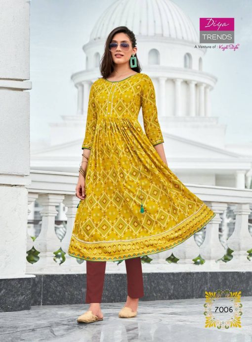 Diya Trends Ethnicity Vol 7 by Kajal Style Kurti Wholesale Catalog 10 Pcs 9 510x692 - Diya Trends Ethnicity Vol 7 by Kajal Style Kurti Wholesale Catalog 10 Pcs