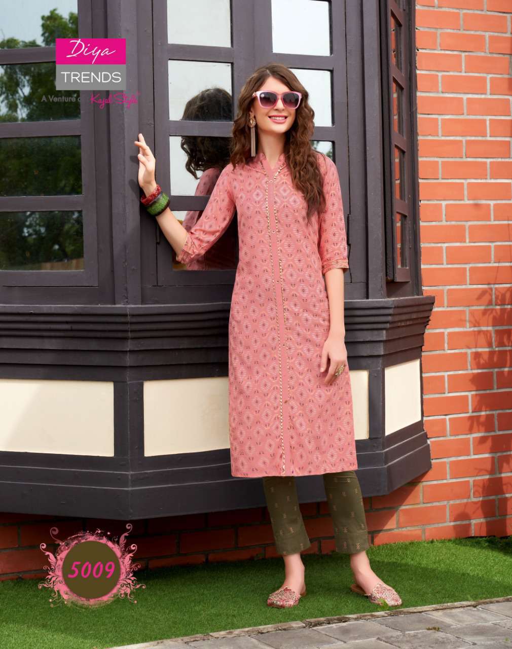 Diya Trends Fashionista Vol 1 by Kajal Style Kurti with Pant Wholesale  Catalog 12 Pcs 