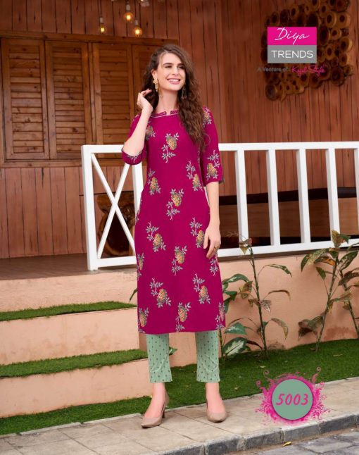 Diya Trends Fashionista Vol 1 by Kajal Style Kurti with Pant Wholesale Catalog 12 Pcs 2 510x646 - Diya Trends Fashionista Vol 1 by Kajal Style Kurti with Pant Wholesale Catalog 12 Pcs