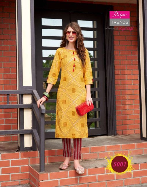 Diya Trends Fashionista Vol 1 by Kajal Style Kurti with Pant Wholesale Catalog 12 Pcs 7 510x646 - Diya Trends Fashionista Vol 1 by Kajal Style Kurti with Pant Wholesale Catalog 12 Pcs