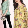 Jelite Georgette Tunics Vol 1 Tops Wholesale Catalog 6 Pcs