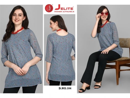 Jelite Georgette Tunics Vol 1 Tops Wholesale Catalog 6 Pcs 4 510x383 - Jelite Georgette Tunics Vol 1 Tops Wholesale Catalog 6 Pcs