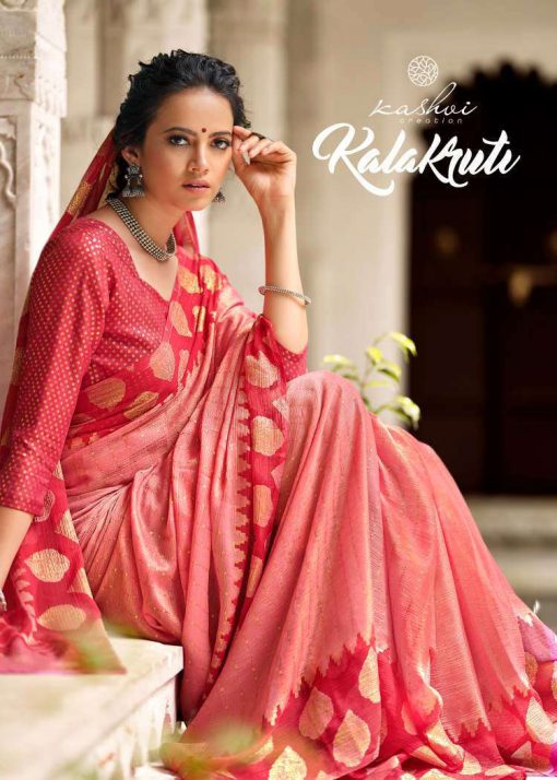 Kashvi Kalakruti by Lt Fabrics Saree Sari Wholesale Catalog 10 Pcs 1 510x714 - Kashvi Kalakruti by Lt Fabrics Saree Sari Wholesale Catalog 10 Pcs