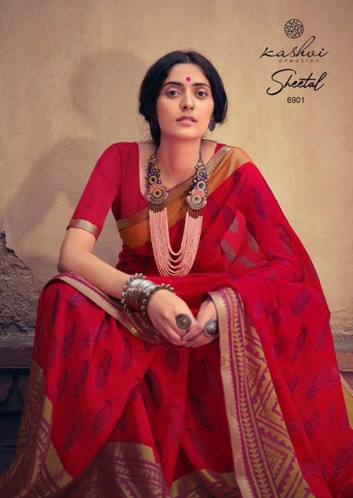 Kashvi Sheetal by Lt Fabrics Saree Sari Wholesale Catalog 10 Pcs 5 510x719 - Kashvi Sheetal by Lt Fabrics Saree Sari Wholesale Catalog 10 Pcs