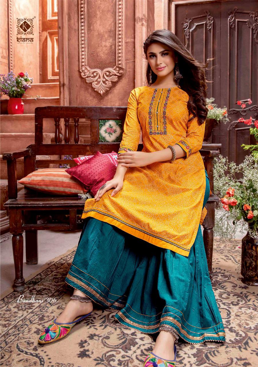 Buy Ishin Women's Cotton Red Bandhani Yoke Embellished Anarkali Kurta Online  – ISHIN FASHIONS
