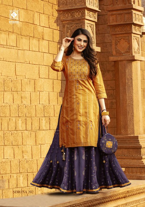 Kiana Simona Vol 2 Kurti with Skirt Wholesale Catalog 8 Pcs 16 510x725 - Kiana Simona Vol 2 Kurti with Skirt Wholesale Catalog 8 Pcs
