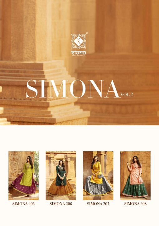 Kiana Simona Vol 2 Kurti with Skirt Wholesale Catalog 8 Pcs 20 510x725 - Kiana Simona Vol 2 Kurti with Skirt Wholesale Catalog 8 Pcs