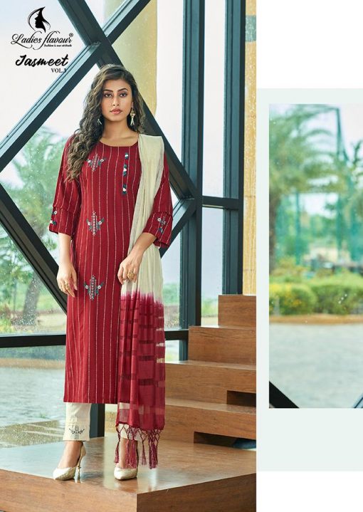 Ladies Flavour Jasmeet Vol 3 Kurti with Bottom Dupatta Wholesale Catalog 6 Pcs 5 510x719 - Ladies Flavour Jasmeet Vol 3 Kurti with Bottom Dupatta Wholesale Catalog 6 Pcs