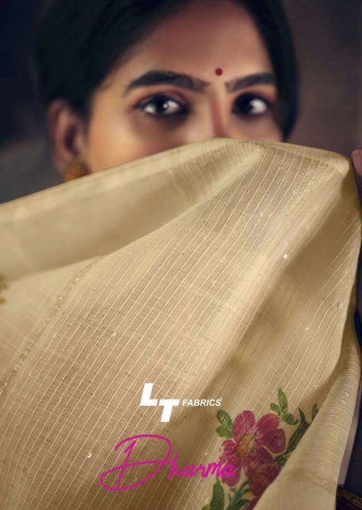 Lt Fabrics Dharma Saree Sari Wholesale Catalog 10 Pcs 1 510x719 - Lt Fabrics Dharma Saree Sari Wholesale Catalog 10 Pcs