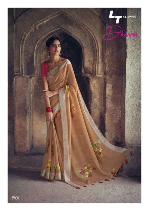 Lt Fabrics Dharma Saree Sari Wholesale Catalog 10 Pcs 3 510x719 - Lt Fabrics Dharma Saree Sari Wholesale Catalog 10 Pcs