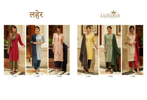 Luxuria Laher Kurti with Dupatta Bottom Wholesale Catalog 6 Pcs 12 510x349 - Luxuria Laher Kurti with Dupatta Bottom Wholesale Catalog 6 Pcs