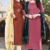 Manas Delight Vol 4 Kurti with Dupatta Bottom Wholesale Catalog 6 Pcs