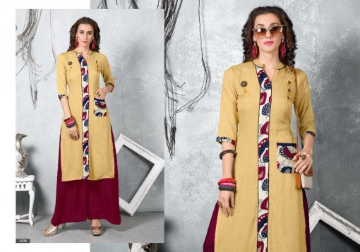 Manya Tajima Vol 2 Kurti with Palazzo Wholesale Catalog 8 Pcs 8 510x357 - Manya Tajima Vol 2 Kurti with Palazzo Wholesale Catalog 8 Pcs