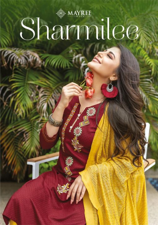 Mayree India Sharmilee Kurti with Dupatta Bottom Wholesale Catalog 8 Pcs 1 510x725 - Mayree India Sharmilee Kurti with Dupatta Bottom Wholesale Catalog 8 Pcs