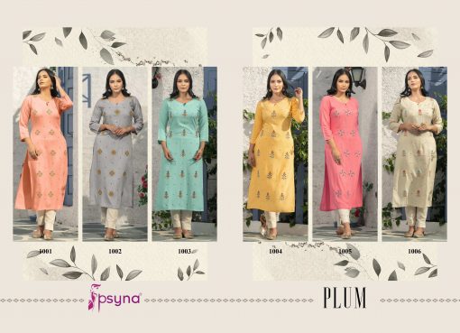 Psyna Plum Kurti Wholesale Catalog 6 Pcs 10 510x369 - Psyna Plum Kurti Wholesale Catalog 6 Pcs