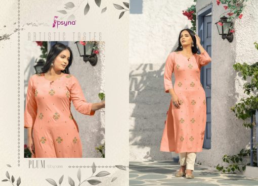 Psyna Plum Kurti Wholesale Catalog 6 Pcs 3 510x369 - Psyna Plum Kurti Wholesale Catalog 6 Pcs