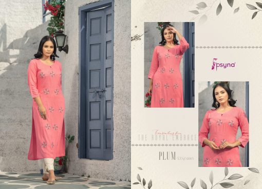 Psyna Plum Kurti Wholesale Catalog 6 Pcs 8 510x369 - Psyna Plum Kurti Wholesale Catalog 6 Pcs