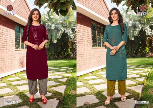 R Studio Yuvika Vol 1 by Baanvi Kurti with Pant Wholesale Catalog 8 Pcs 5 510x360 - R Studio Yuvika Vol 1 by Baanvi Kurti with Pant Wholesale Catalog 8 Pcs