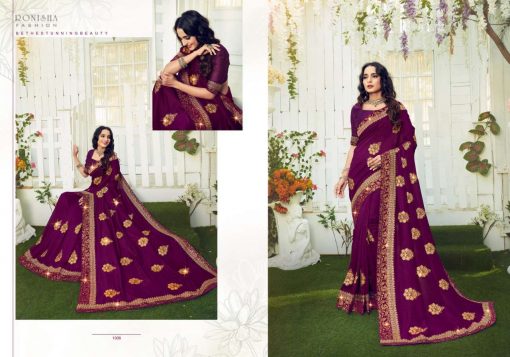 Ranjna Retro Saree Sari Wholesale Catalog 8 Pcs 3 510x357 - Ranjna Retro Saree Sari Wholesale Catalog 8 Pcs