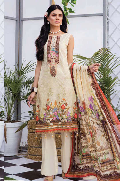 Sana Safinaz Luxury Lawn Collection Vol 10 Salwar Suit Wholesale Catalog 8 Pcs