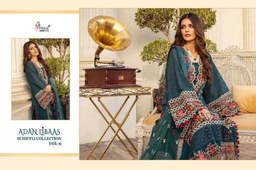 Shree Fabs Adan Libaas Schiffli Collection Vol 6 Salwar Suit Wholesale Catalog 5 Pcs 10 510x340 - Shree Fabs Adan Libaas Schiffli Collection Vol 6 Salwar Suit Wholesale Catalog 5 Pcs