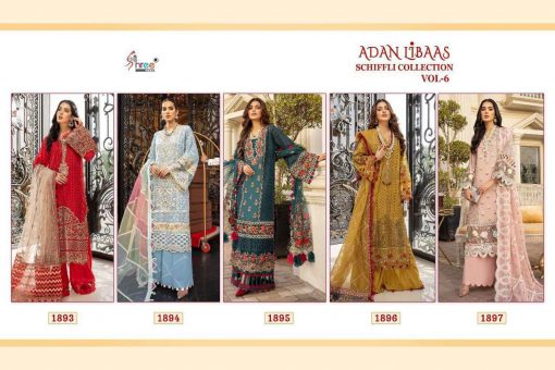 Shree Fabs Adan Libaas Schiffli Collection Vol 6 Salwar Suit Wholesale Catalog 5 Pcs 12 510x340 - Shree Fabs Adan Libaas Schiffli Collection Vol 6 Salwar Suit Wholesale Catalog 5 Pcs