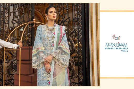 Shree Fabs Adan Libaas Schiffli Collection Vol 6 Salwar Suit Wholesale Catalog 5 Pcs 5 510x340 - Shree Fabs Adan Libaas Schiffli Collection Vol 6 Salwar Suit Wholesale Catalog 5 Pcs