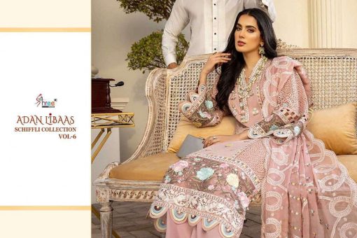 Shree Fabs Adan Libaas Schiffli Collection Vol 6 Salwar Suit Wholesale Catalog 5 Pcs 8 510x340 - Shree Fabs Adan Libaas Schiffli Collection Vol 6 Salwar Suit Wholesale Catalog 5 Pcs