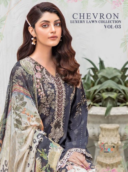 Shree Fabs Chevron Luxury Lawn Collection Vol 3 Salwar Suit Wholesale Catalog 8 Pcs 1 510x684 - Shree Fabs Chevron Luxury Lawn Collection Vol 3 Salwar Suit Wholesale Catalog 8 Pcs