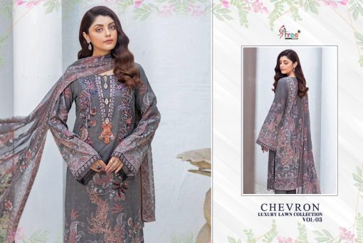 Shree Fabs Chevron Luxury Lawn Collection Vol 3 Salwar Suit Wholesale Catalog 8 Pcs 10 510x342 - Shree Fabs Chevron Luxury Lawn Collection Vol 3 Salwar Suit Wholesale Catalog 8 Pcs