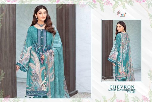 Shree Fabs Chevron Luxury Lawn Collection Vol 3 Salwar Suit Wholesale Catalog 8 Pcs 14 510x342 - Shree Fabs Chevron Luxury Lawn Collection Vol 3 Salwar Suit Wholesale Catalog 8 Pcs