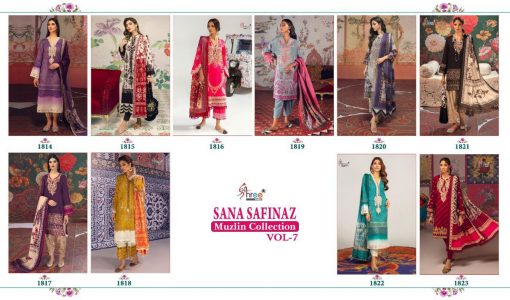 Shree Fabs Sana Safinaz Muzlin Collection Vol 7 Salwar Suit Wholesale Catalog 10 Pcs 21 510x300 - Shree Fabs Sana Safinaz Muzlin Collection Vol 7 Salwar Suit Wholesale Catalog 10 Pcs