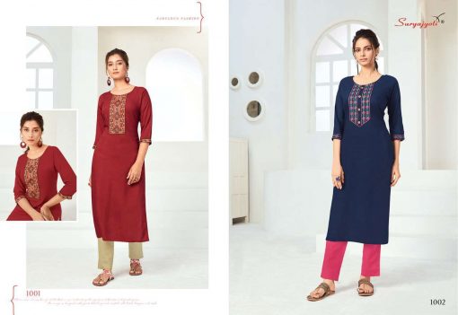 Suryajyoti Nirja Advance Vol 1 Kurti Wholesale Catalog 8 Pcs 2 510x351 - Suryajyoti Nirja Advance Vol 1 Kurti Wholesale Catalog 8 Pcs