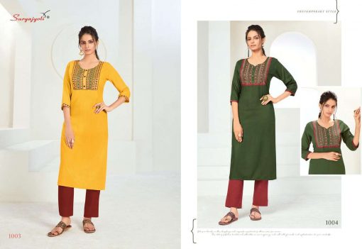 Suryajyoti Nirja Advance Vol 1 Kurti Wholesale Catalog 8 Pcs 4 510x351 - Suryajyoti Nirja Advance Vol 1 Kurti Wholesale Catalog 8 Pcs