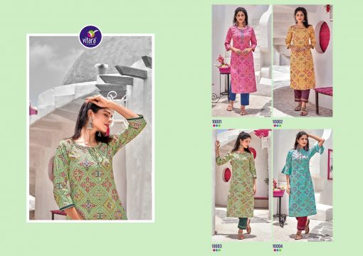 Vitara Bandhej Kurti with Pant Wholesale Catalog 4 Pcs 6 510x360 - Vitara Bandhej Kurti with Pant Wholesale Catalog 4 Pcs