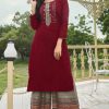 Vitara Heartloom Kurti with Palazzo Wholesale Catalog 4 Pcs