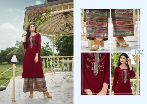 Vitara Heartloom Kurti with Palazzo Wholesale Catalog 4 Pcs 3 510x360 - Vitara Heartloom Kurti with Palazzo Wholesale Catalog 4 Pcs