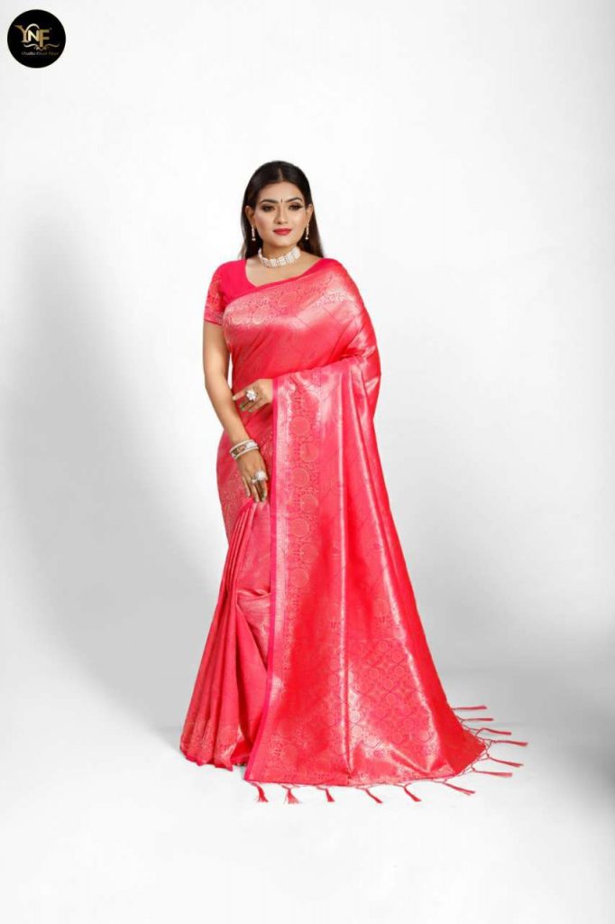 YNF Meesho Silk Saree Sari Wholesale Catalog 6 Pcs