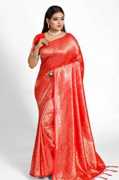 YNF Meesho Silk Saree Sari Wholesale Catalog 6 Pcs