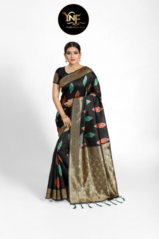 YNF Nykaa Silk Saree Sari Wholesale Catalog 6 Pcs 3 510x765 - YNF Nykaa Silk Saree Sari Wholesale Catalog 6 Pcs